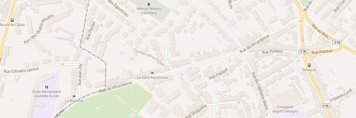 Plan du 83 Rue de Wicardenne à Saint-Martin-Boulogne