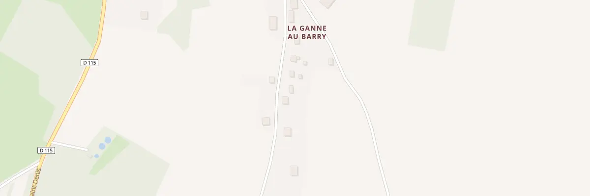 Plan du 5462 La Ganne au Barry à Bujaleuf