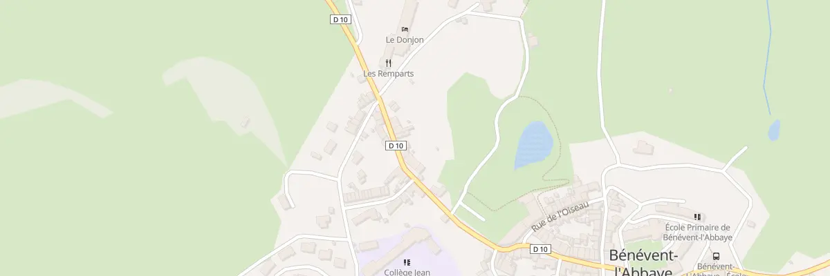 Plan du 14 Rue Pelisson Fontanier à Bénévent-l’Abbaye
