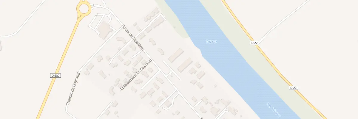Plan du 482 Rte de Bessieres à Buzet-sur-Tarn