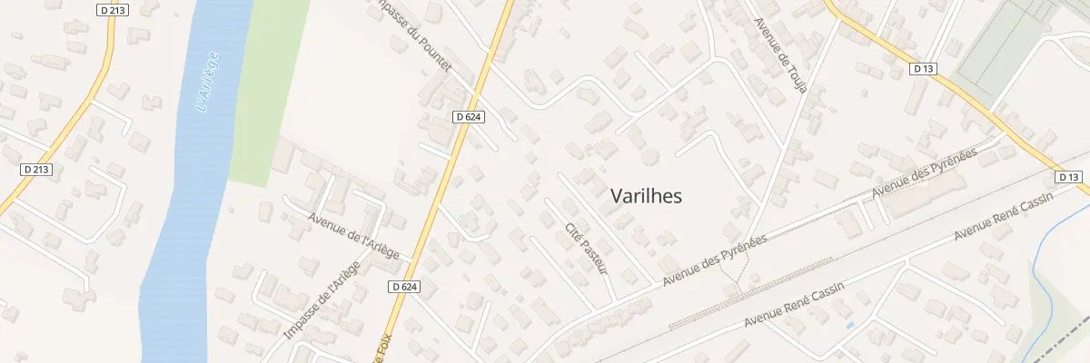 Plan du 1 Cite Pasteur à Varilhes