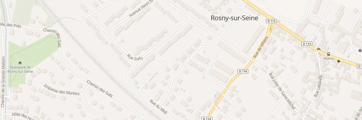 Plan du 14 Rue de Villiers à Rosny-sur-Seine
