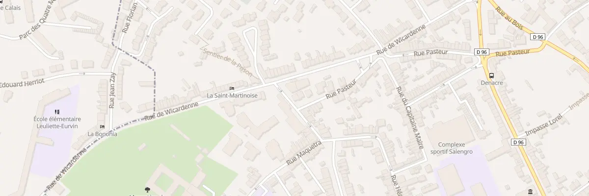 Plan du 1 Rue Pasteur à Saint-Martin-Boulogne