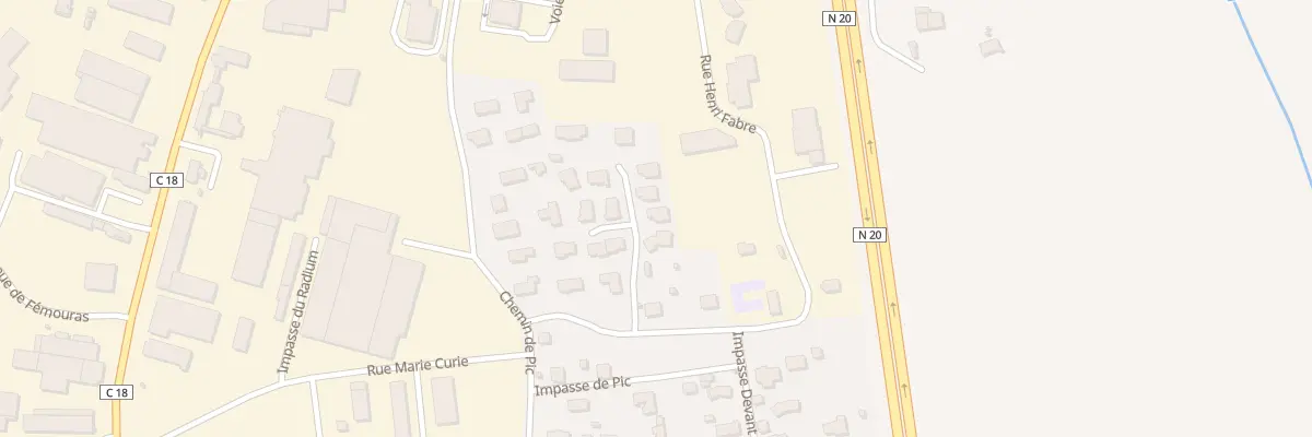 Plan du 6 Imp Henri Fabre à Pamiers