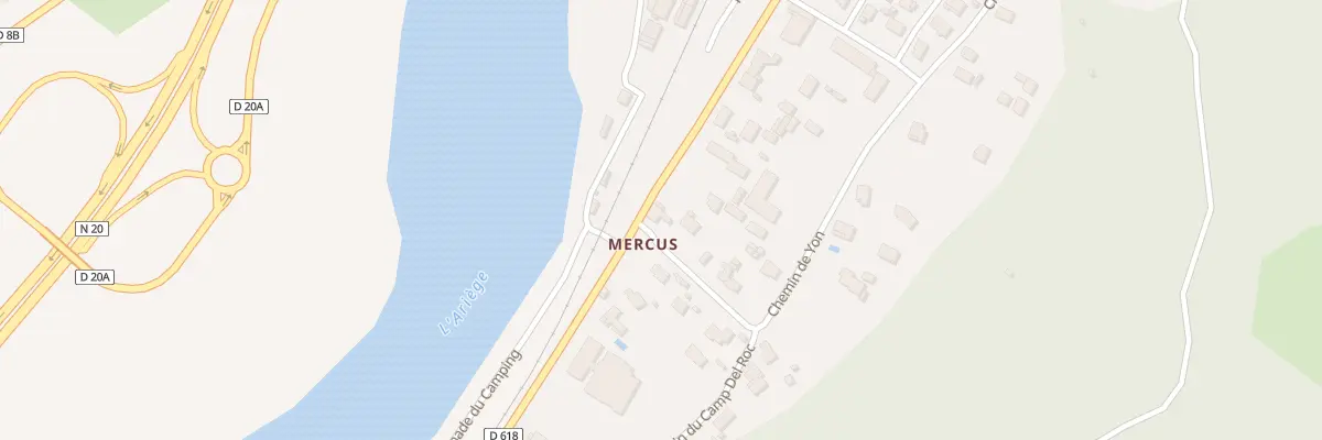 Plan du 380 Av Irene Joliot Curie à Mercus-Garrabet