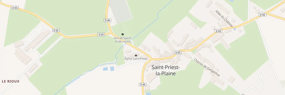 Plan du 2 Rue de la Mairie à Saint-Priest-la-Plaine