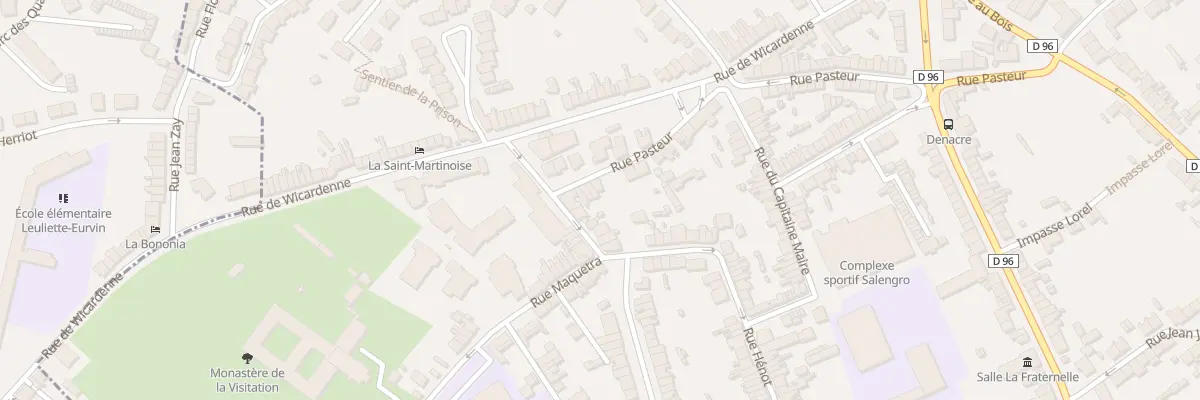 Plan du 10 Rue Pasteur à Saint-Martin-Boulogne