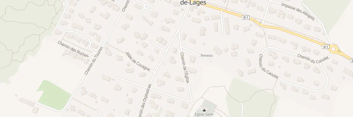Plan du 4 Che de l’Eglise à Saint-Pierre-de-Lages