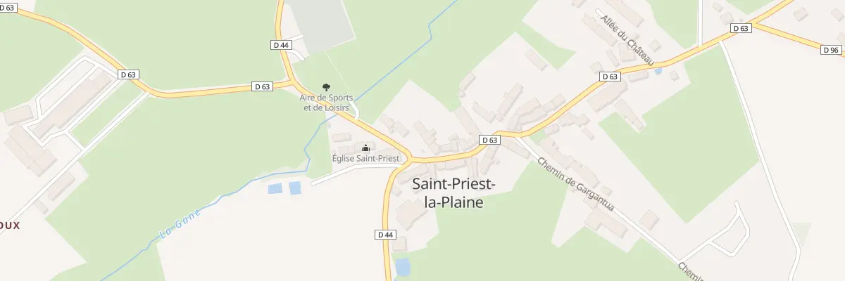 Plan du 8 Rue de la Mairie à Saint-Priest-la-Plaine