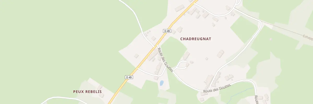 Plan du 2 Rte des Gouttes à Lafat