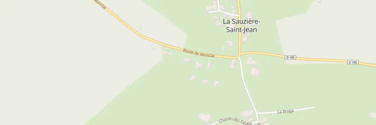 Plan du 125 Rte de Monclar à La Sauzière-Saint-Jean