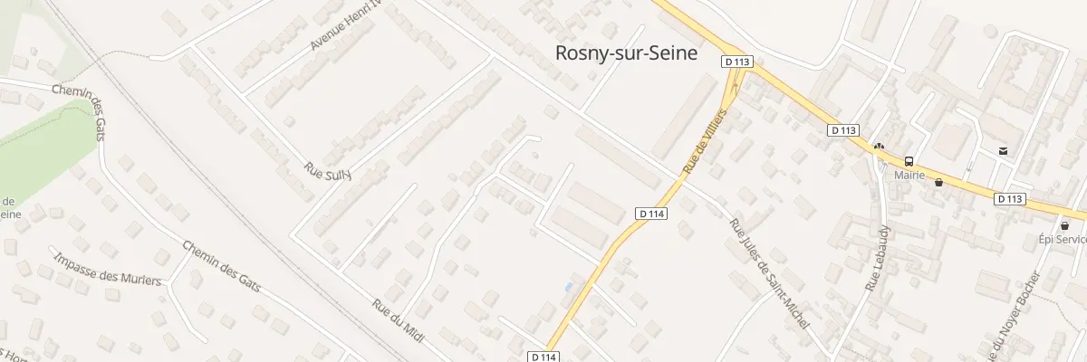 Plan du 12K Rue de Villiers à Rosny-sur-Seine