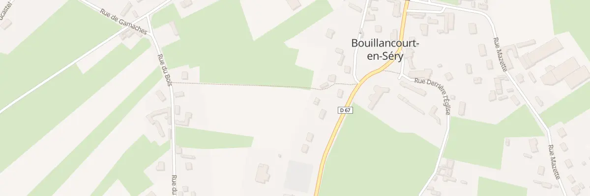 Plan du 13 Gr Grande Rue à Bouillancourt-en-Séry