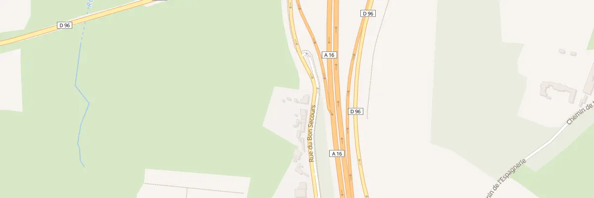 Plan du 2 Rue du Bon Secours à Wimille