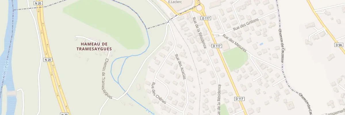Plan du 1 Rue des Chenes à Montgailhard