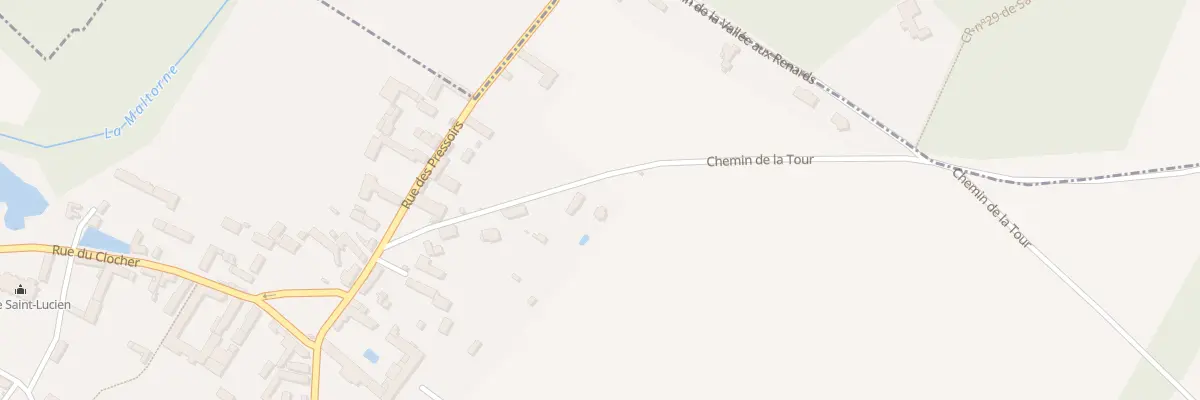 Plan du 6 Rue de la Tour à Saint-Lucien