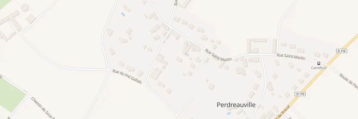 Plan du 21 Rue Saint Martin à Perdreauville
