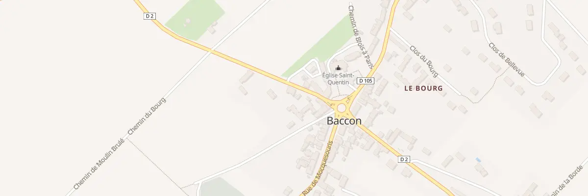 Plan du 61 Rue du Château d’Eau à Baccon