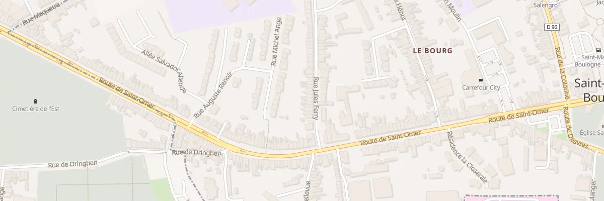 Plan du 19 Rue Jules Ferry à Saint-Martin-Boulogne