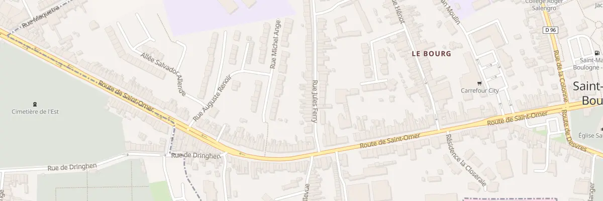 Plan du 21 Rue Jules Ferry à Saint-Martin-Boulogne