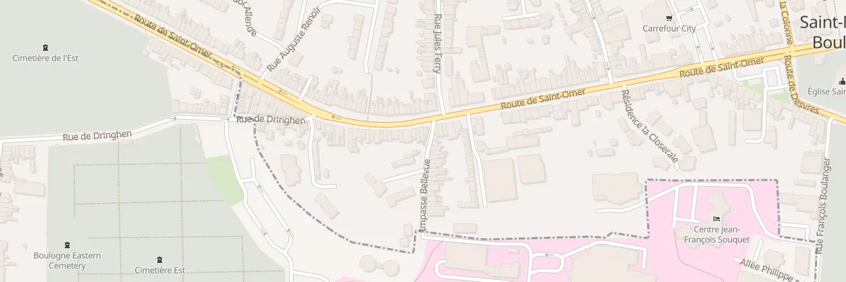 Plan du 96 Rte de Saint Omer à Saint-Martin-Boulogne
