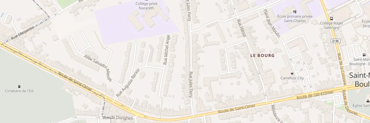Plan du 43 Rue Jules Ferry à Saint-Martin-Boulogne
