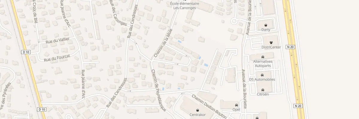Plan du 33 Che de la Mole à Pamiers