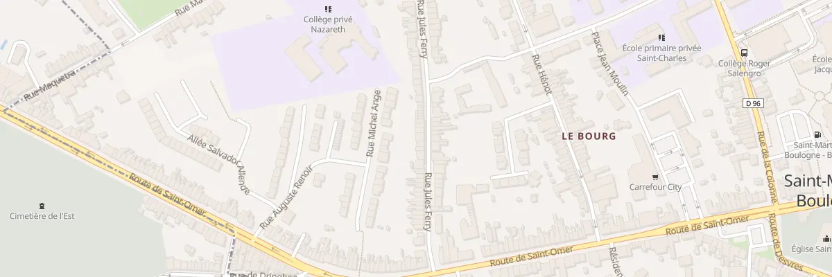 Plan du 47 Rue Jules Ferry à Saint-Martin-Boulogne