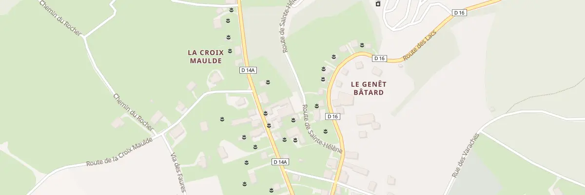 Plan du 11 Rte de Sainte Helene à Bujaleuf