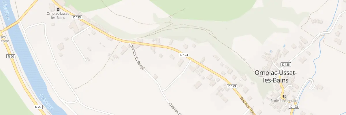 Plan du 30 Rue des Thermes à Ornolac-Ussat-les-Bains