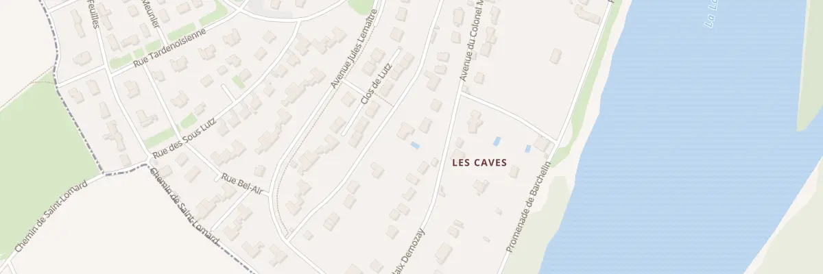 Plan du 66 Av du Col Morlaix Demozay à Beaugency