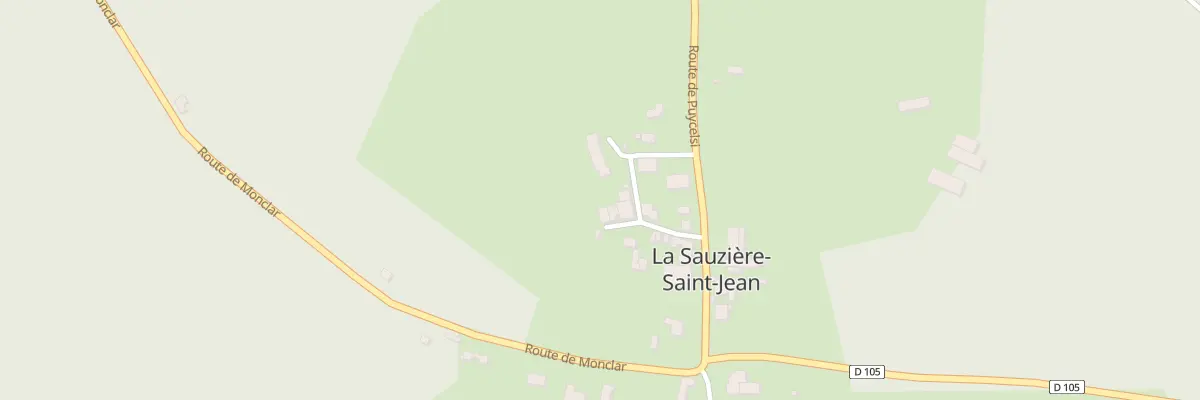 Plan du Village à La Sauzière-Saint-Jean