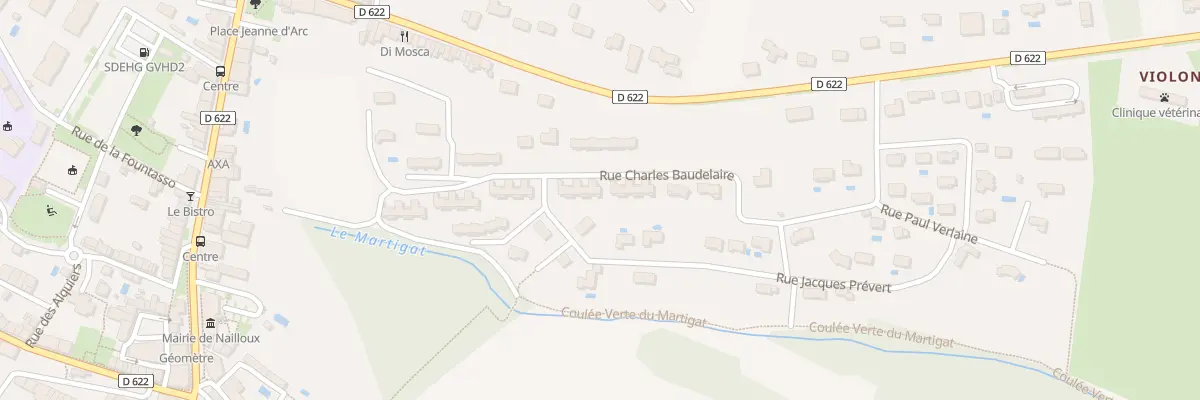 Plan du 22 Rue Charles Baudelaire à Nailloux