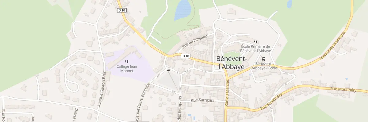 Plan du 13 Rue de La Liberté à Bénévent-l’Abbaye
