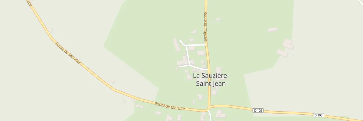Plan du 74 Rue Louis Delpeyrou à La Sauzière-Saint-Jean