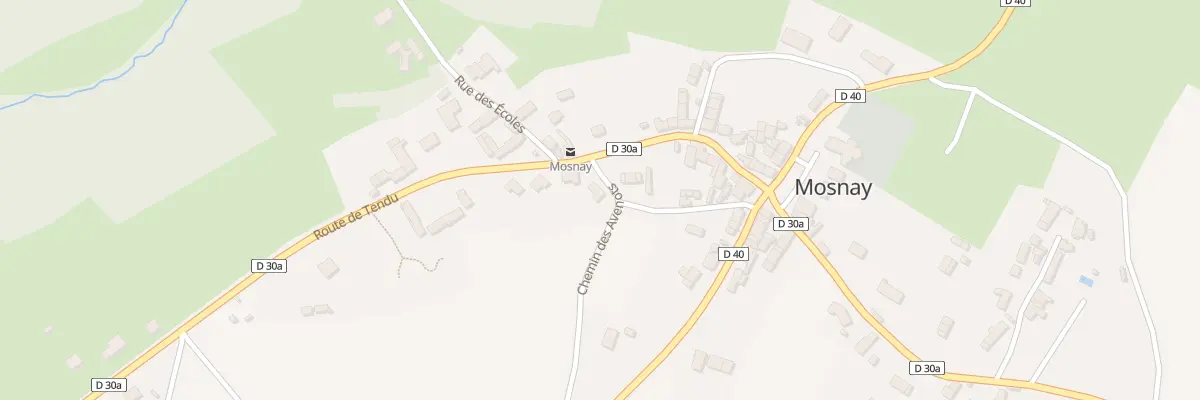 Plan du 111 Rte de Tendu à Mosnay
