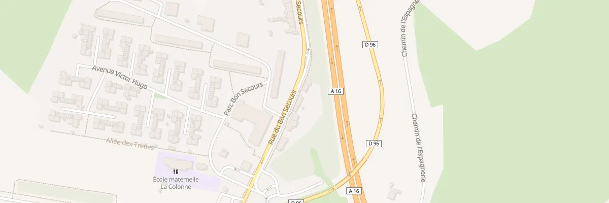 Plan du 7 Rue du Bon Secours à Wimille