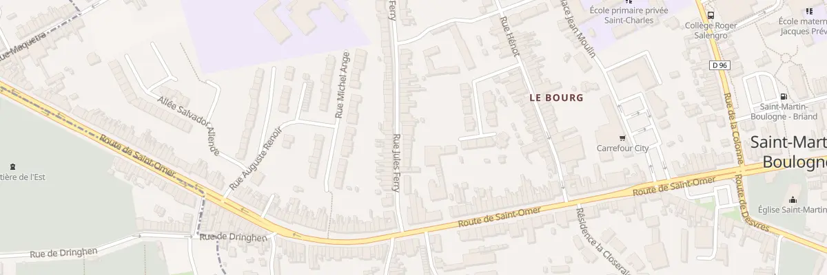 Plan du 26 Rue Jules Ferry à Saint-Martin-Boulogne
