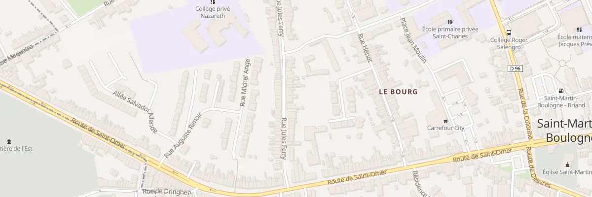 Plan du 42 Rue Jules Ferry à Saint-Martin-Boulogne