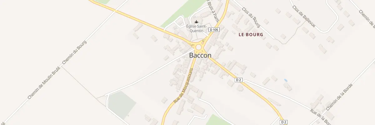 Plan du 36 Rue de Mocquesouris à Baccon