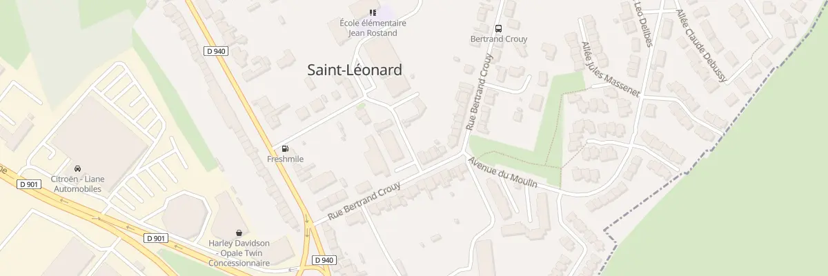 Plan du 9 Rue Bertrand Crouy à Saint-Léonard