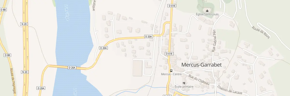 Plan du 8 Che du Stade à Mercus-Garrabet
