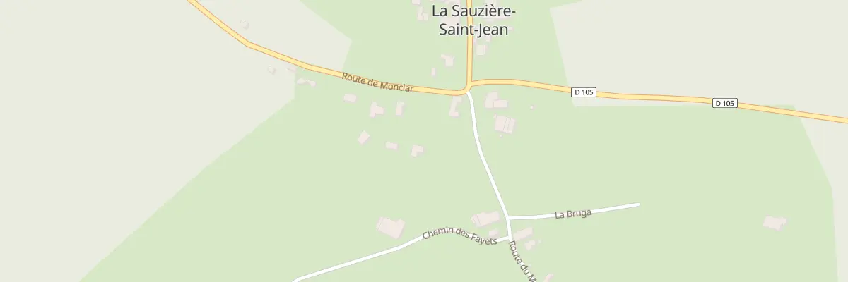 Plan du 57 Rte de Monclar à La Sauzière-Saint-Jean