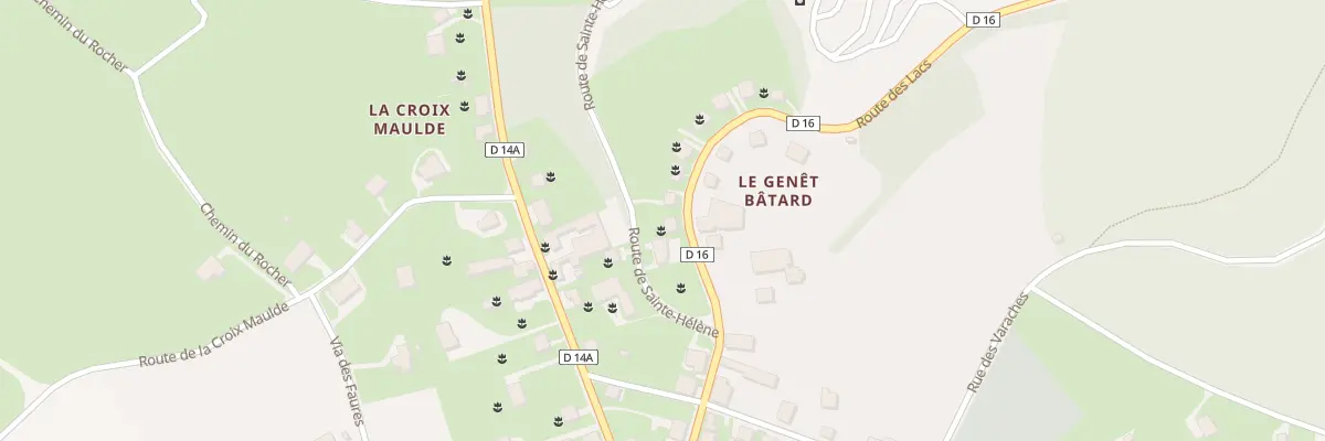 Plan du 27 Rte des Lacs à Bujaleuf