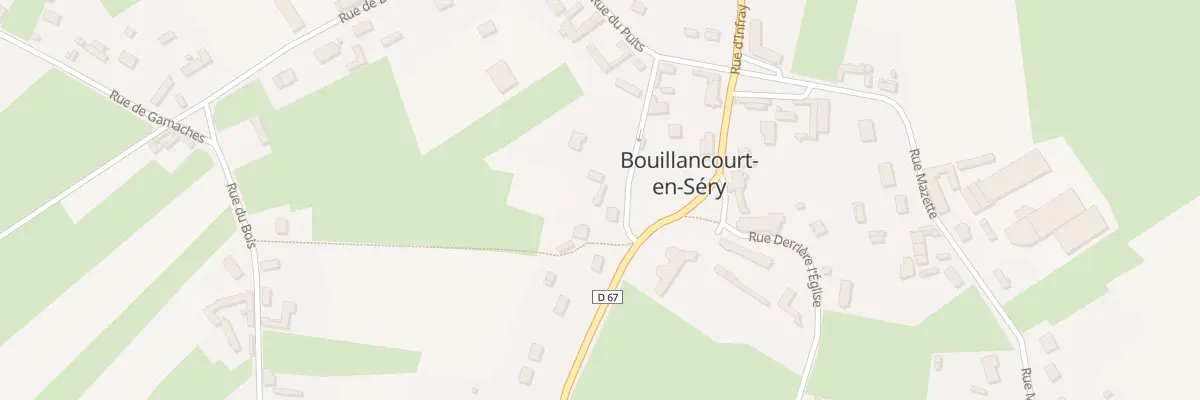 Plan du 7 Gr Grande Rue à Bouillancourt-en-Séry