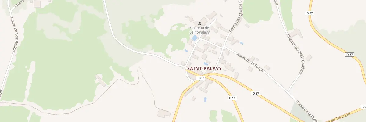 Plan du 5244F Saint Palavy à Cavagnac