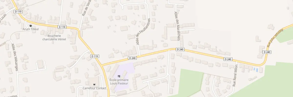 Plan du 38 Rue John Whitley à Condette