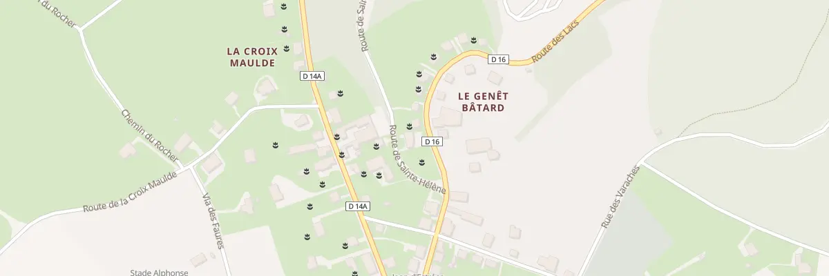 Plan du 4 Rte de Sainte Helene à Bujaleuf