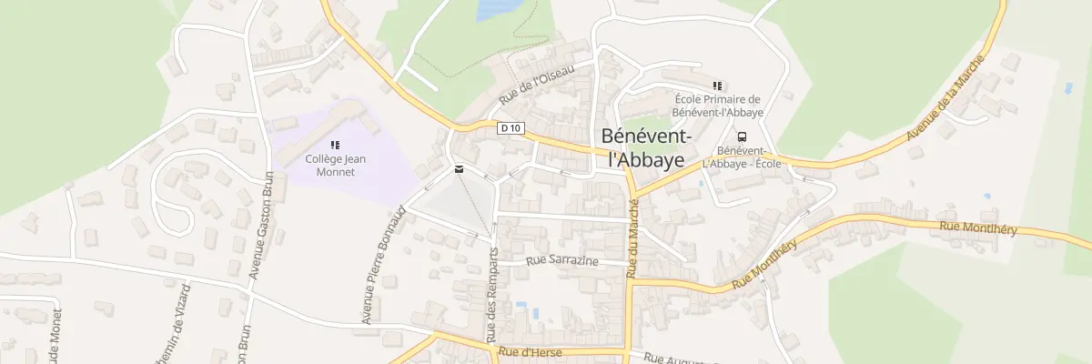 Plan du 3 Rue de La Brasserie à Bénévent-l’Abbaye