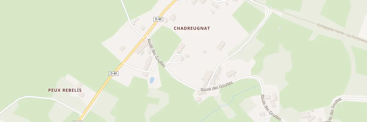 Plan du 3 Rte des Gouttes à Lafat